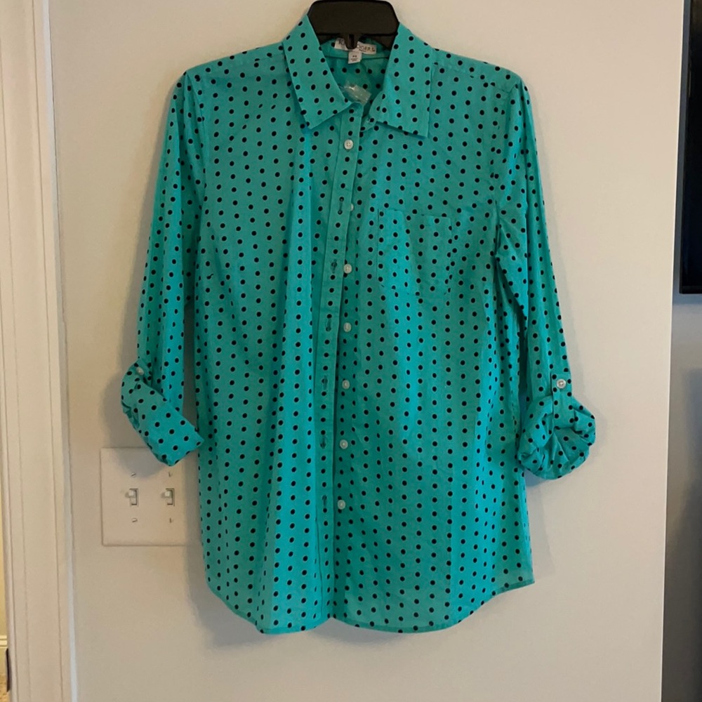Teal Work Blouse. Size Small. Never Worn